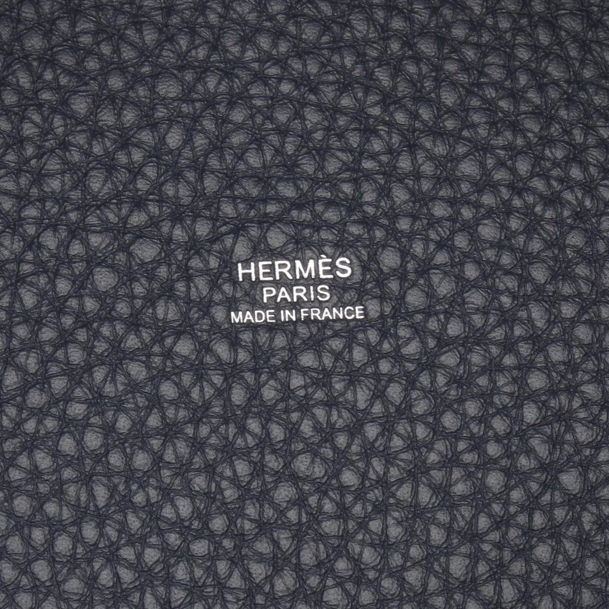HERMES Handbag Taurillon Clemence Leather Leather