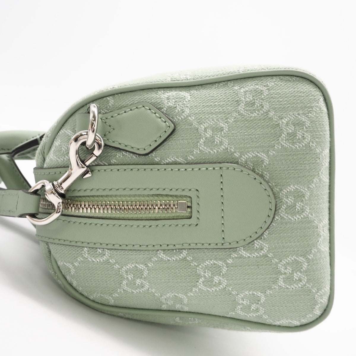 GUCCI Boston Bag Handbag Gg Canvas