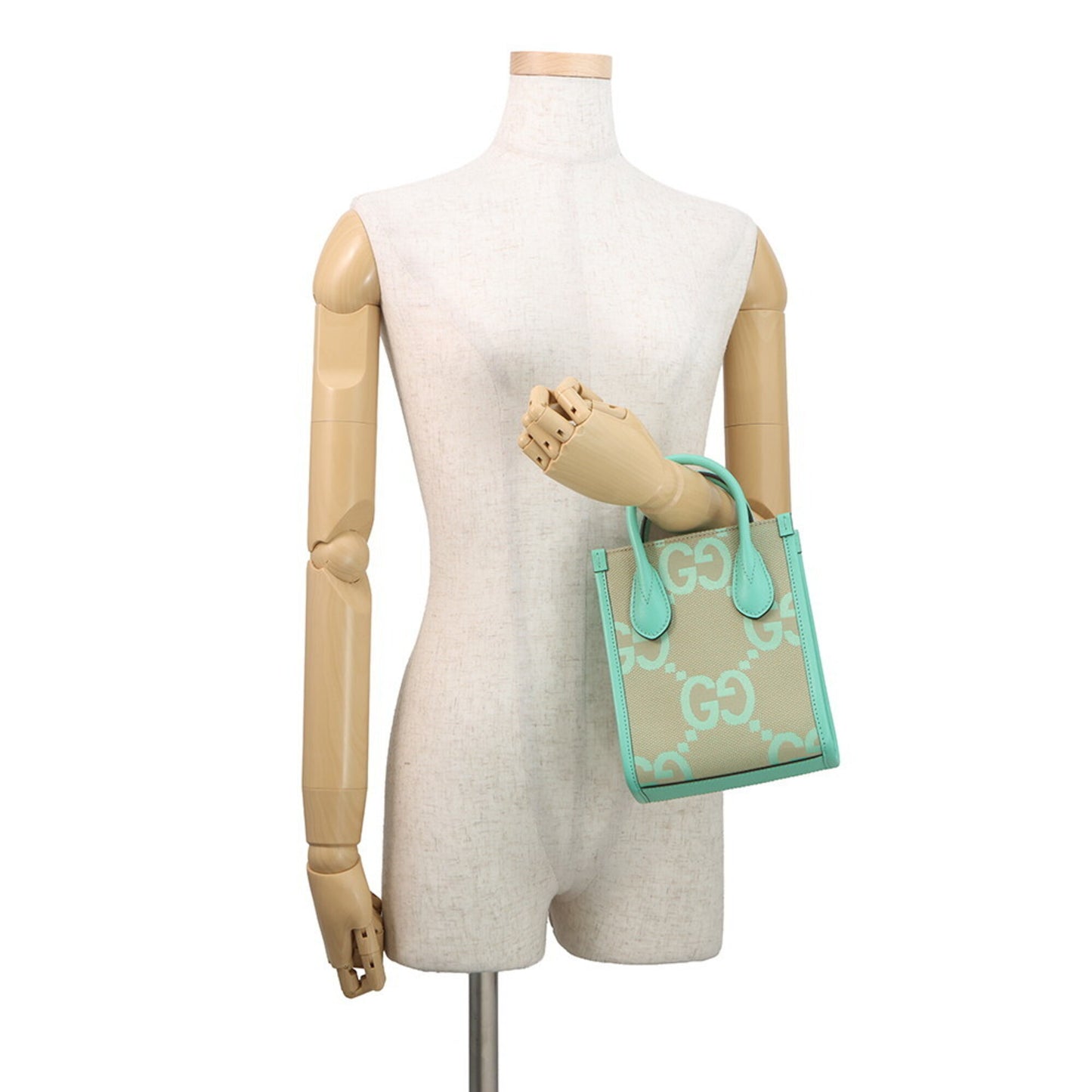 Shoulder Bag Canvas Leather Gucci Handbag