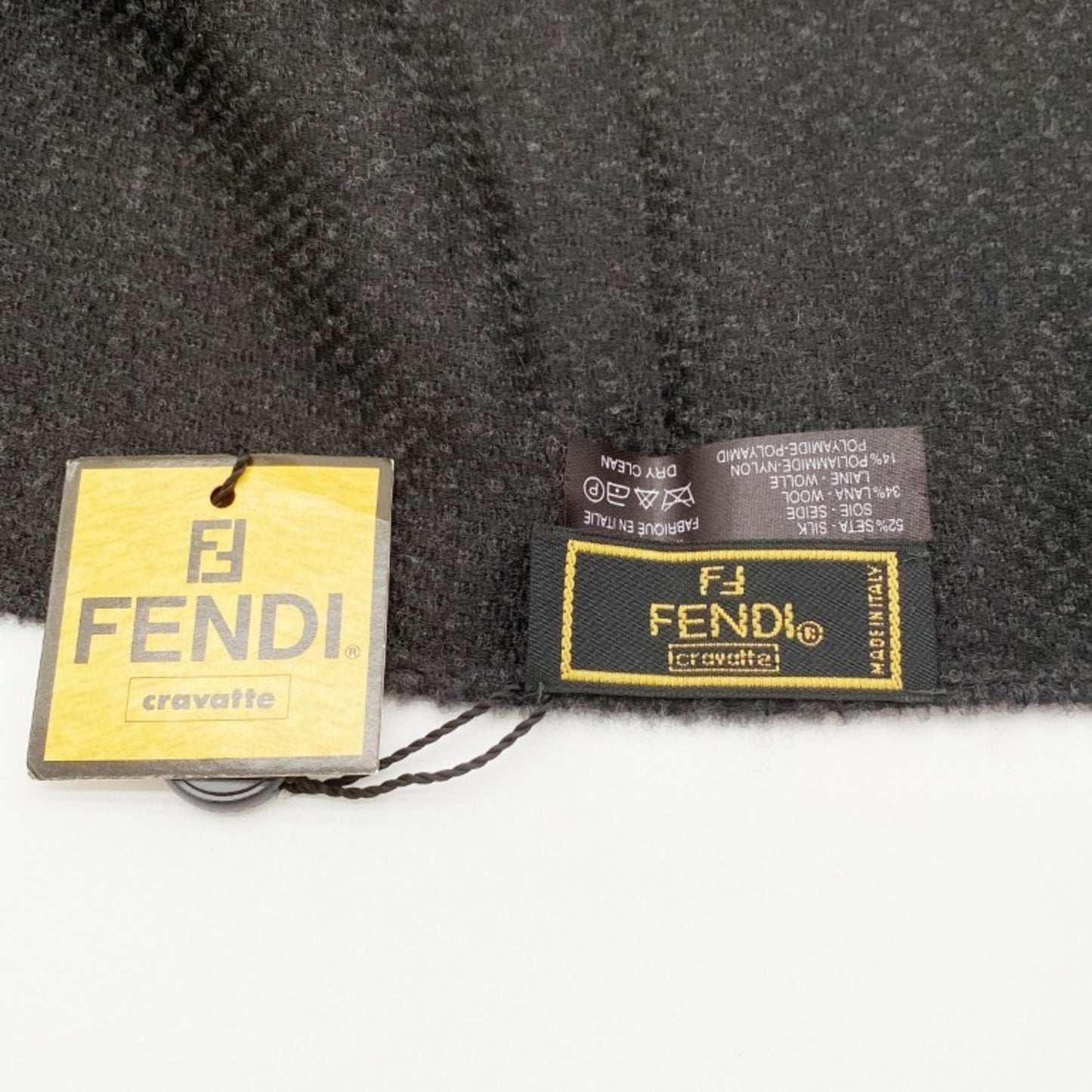 Fendi Stole Silk 52% Wool 34% Polyamide 14%