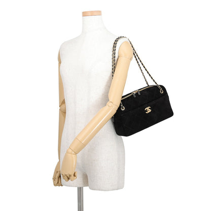 CHANEL Shoulder Bag Suede Leather