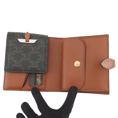 Canvas leather pochette celine