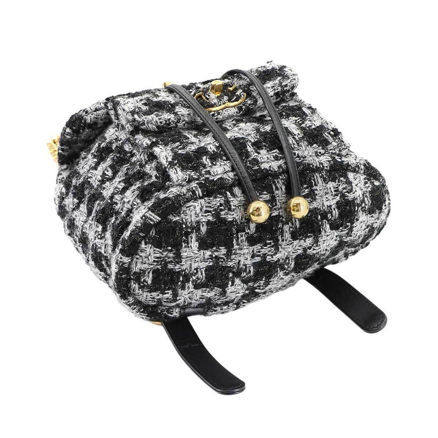 Tweed leather backpack from Chanel
