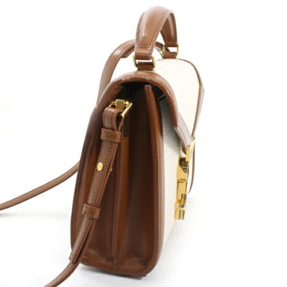 Shoulder Bag Canvas Leather By Saint Laurent