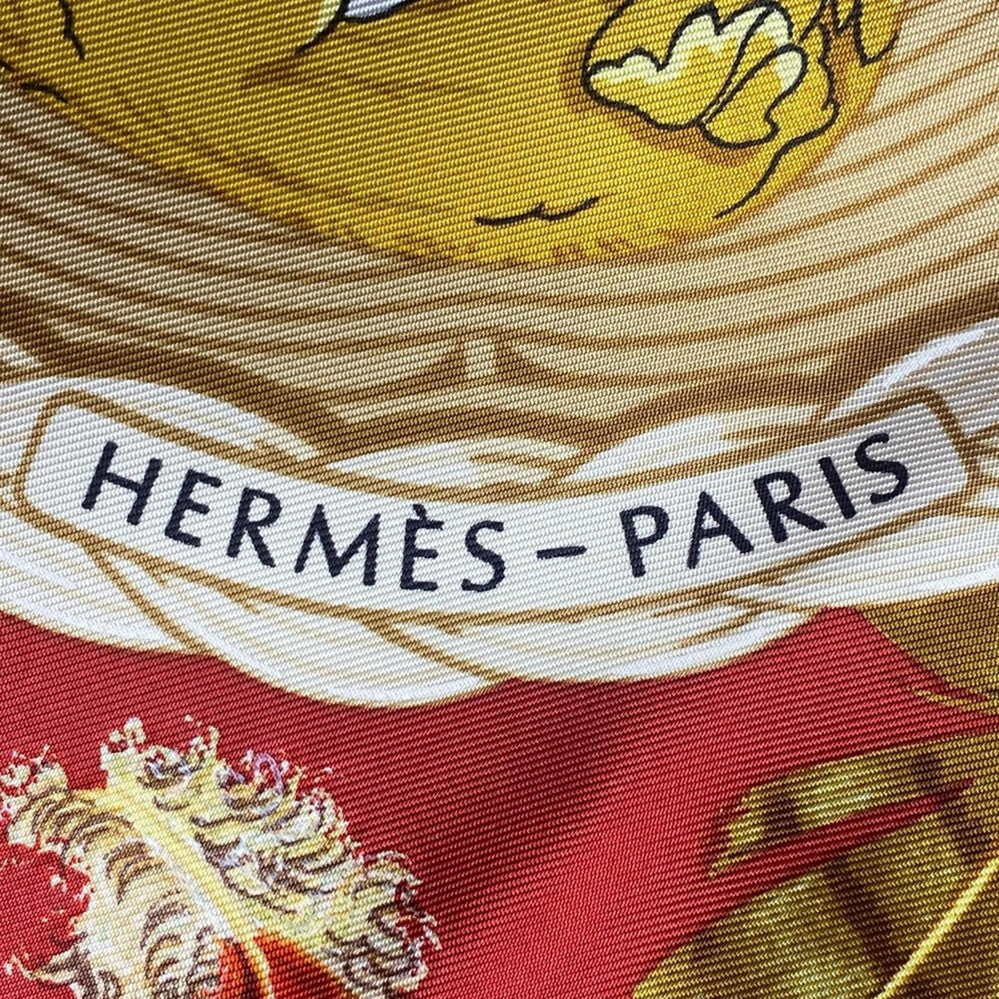 Hermes silk scarf