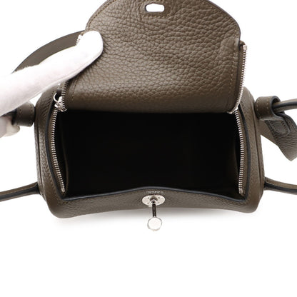 HERMES Handbag Taurillon Clemence Leather