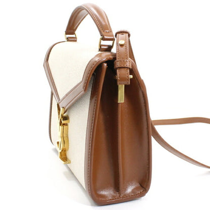 Shoulder Bag Canvas Leather By Saint Laurent