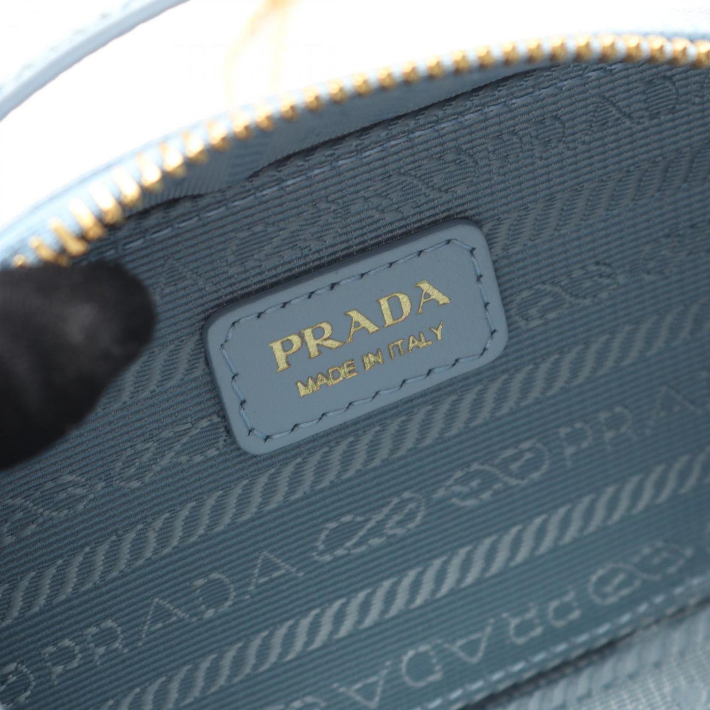 Pouch leather shoulder bag Prada