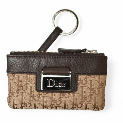CHRISTIAN DIOR Pouch Leather Canvas