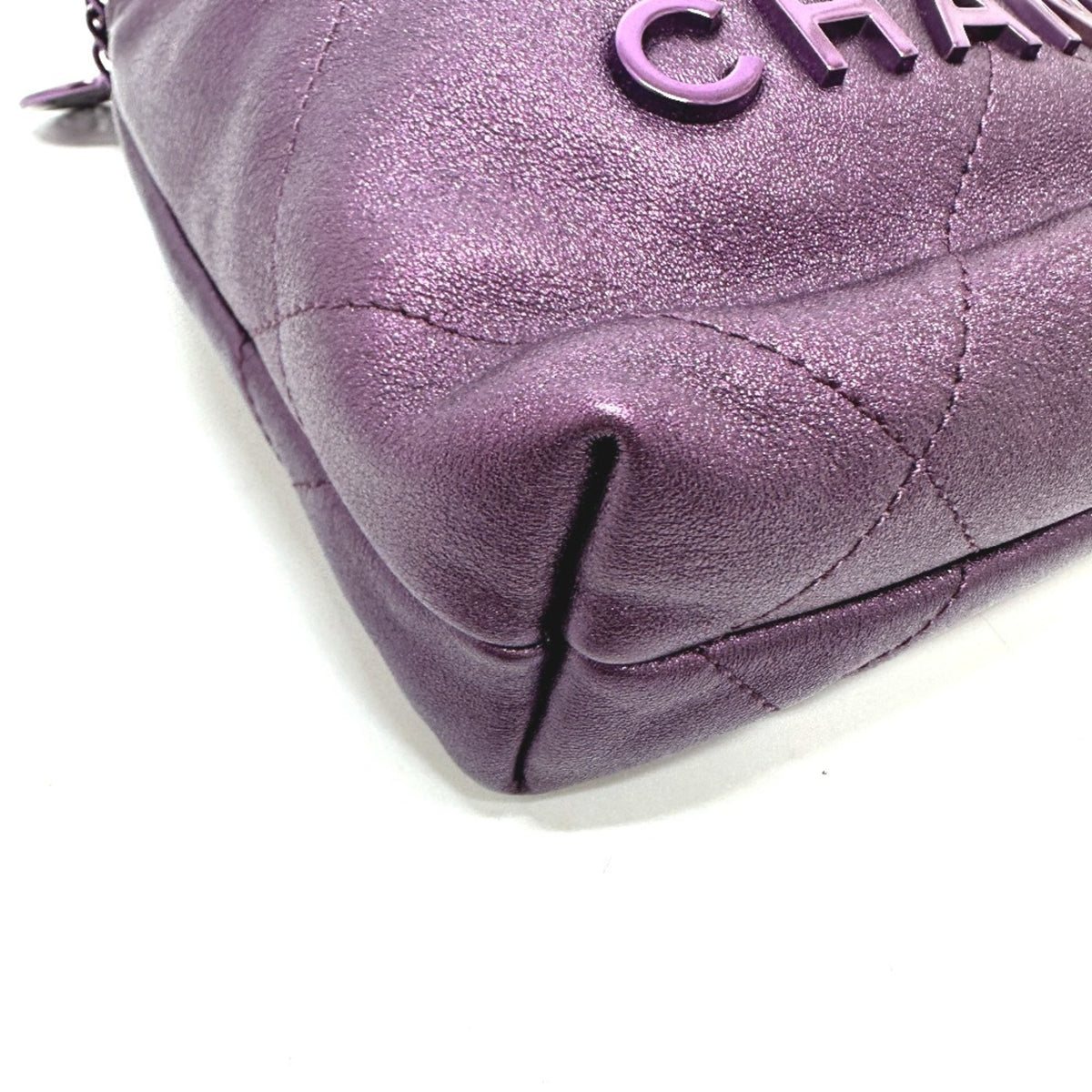 CHANEL Shoulder Bag Leather