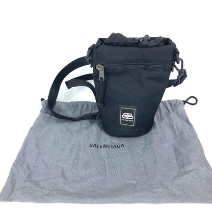 BALENCIAGA Pochette Shoulder Bag Nylon Leather