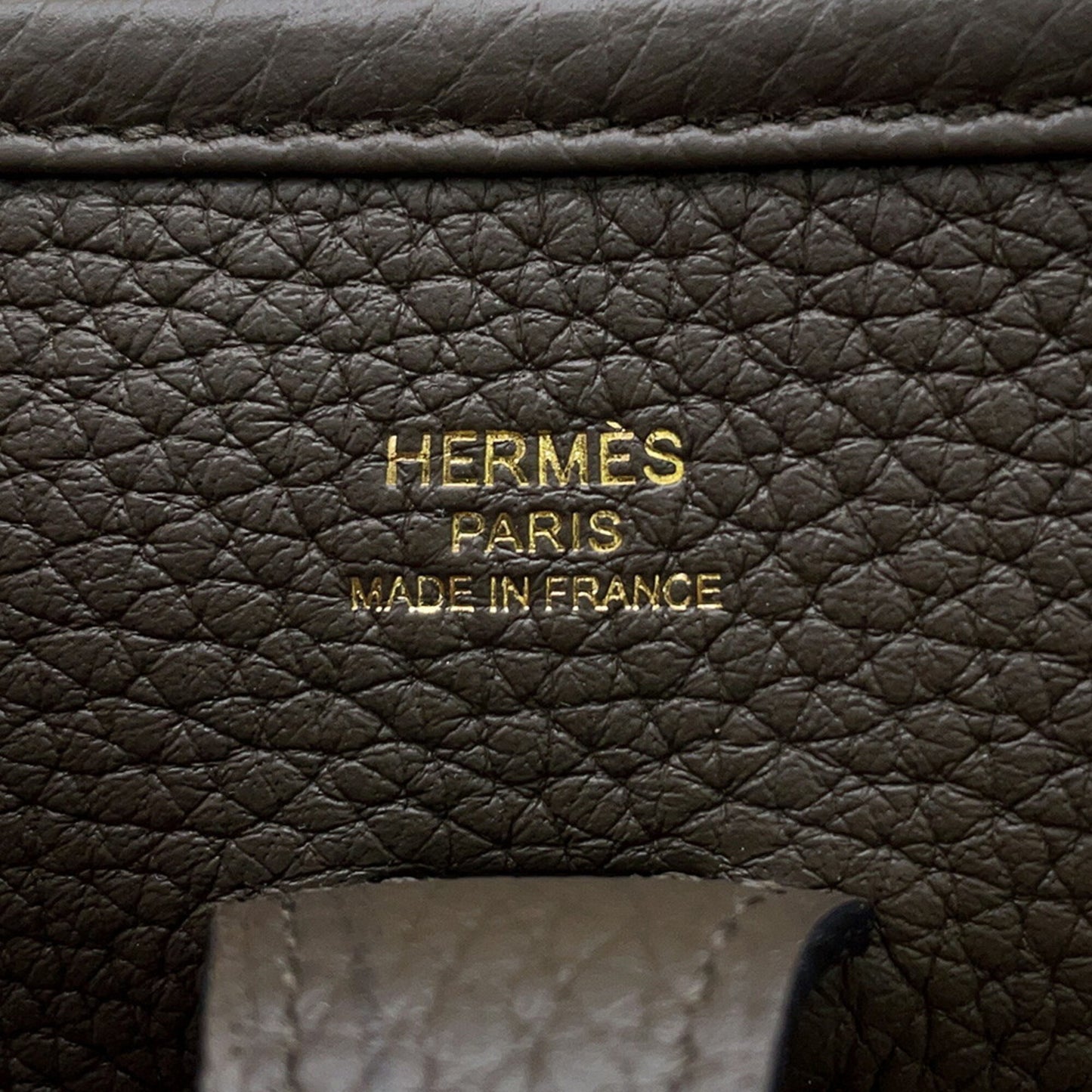 HERMES Shoulder Bag Taurillon Clemence Leather