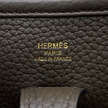 HERMES Shoulder Bag Taurillon Clemence Leather