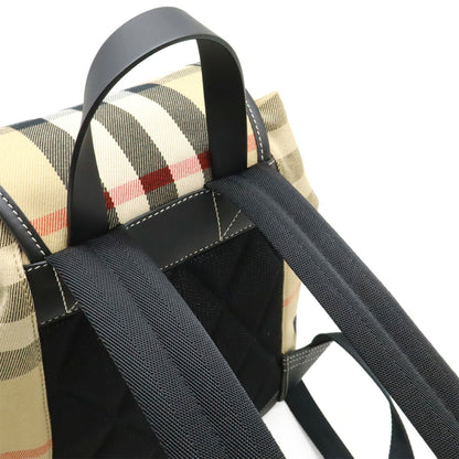 BURBERRY Backpack Canvas Leather
