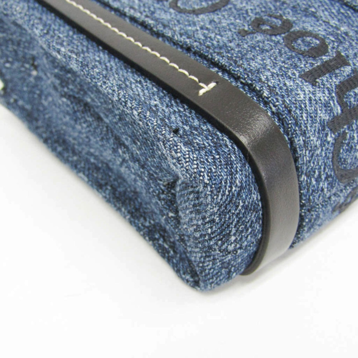 CHLO Handbag Shoulder Bag Denim Leather