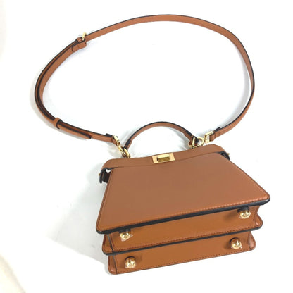 FENDI Handbag Shoulder Bag Leather