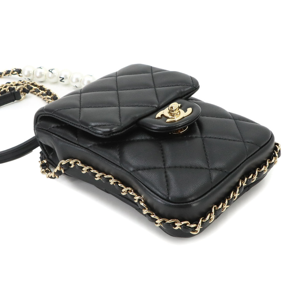CHANEL Handbag Shoulder Bag Leather