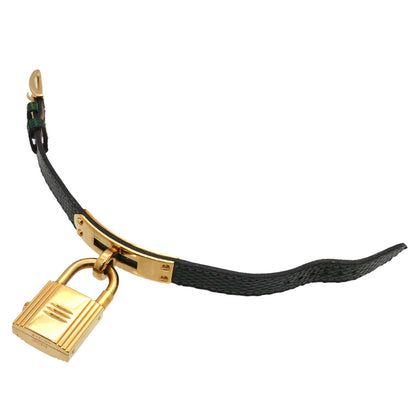 Kelly Watch Ladies' Gold Green Quartz With Padlock Hermes