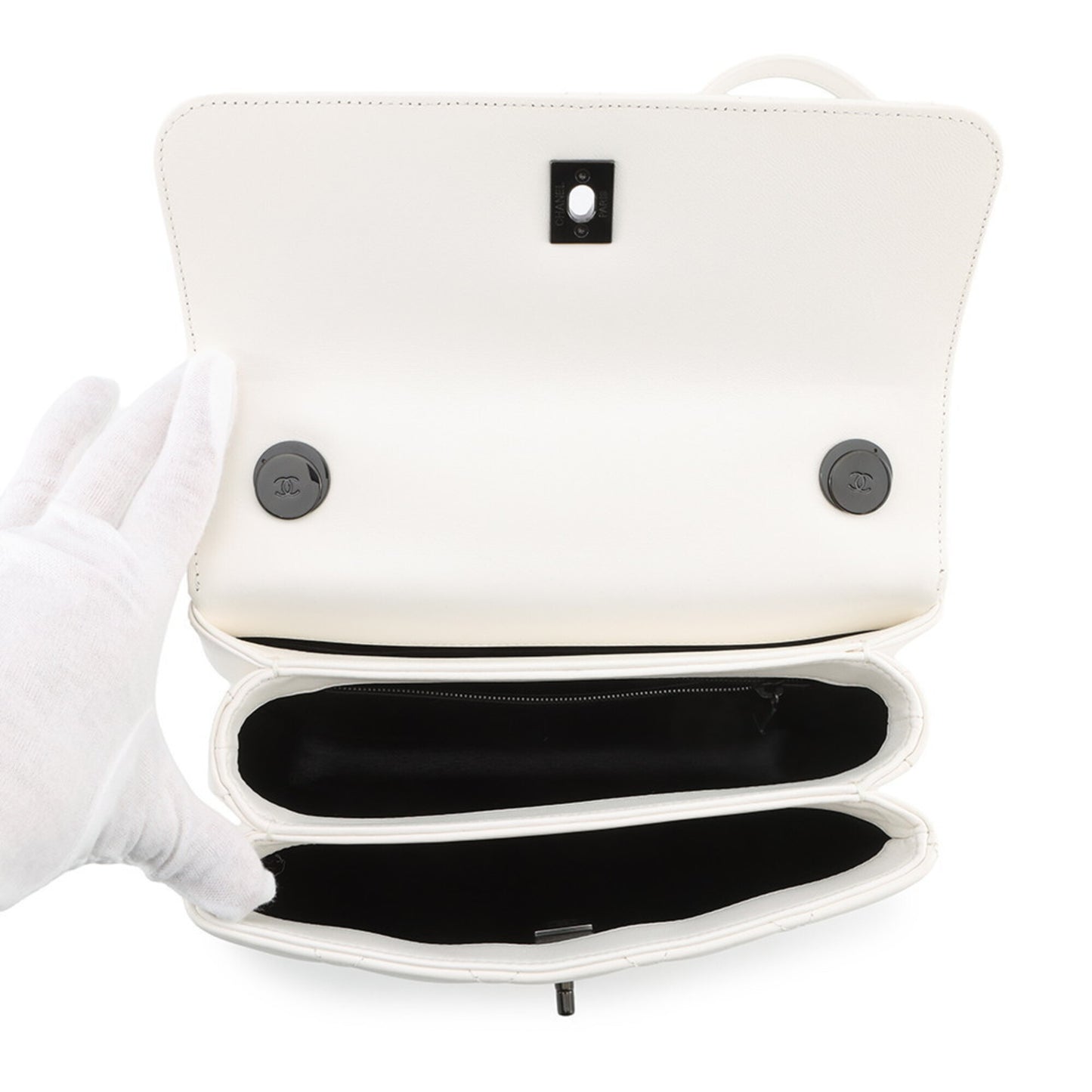 Handbag Leather By Chanel