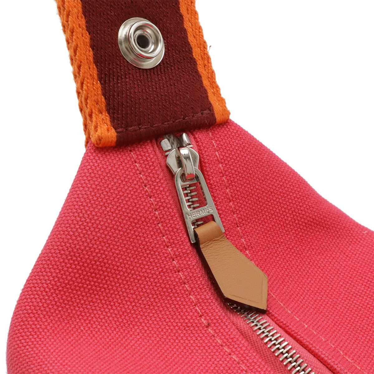 HERMES Handbag Pouch Canvas