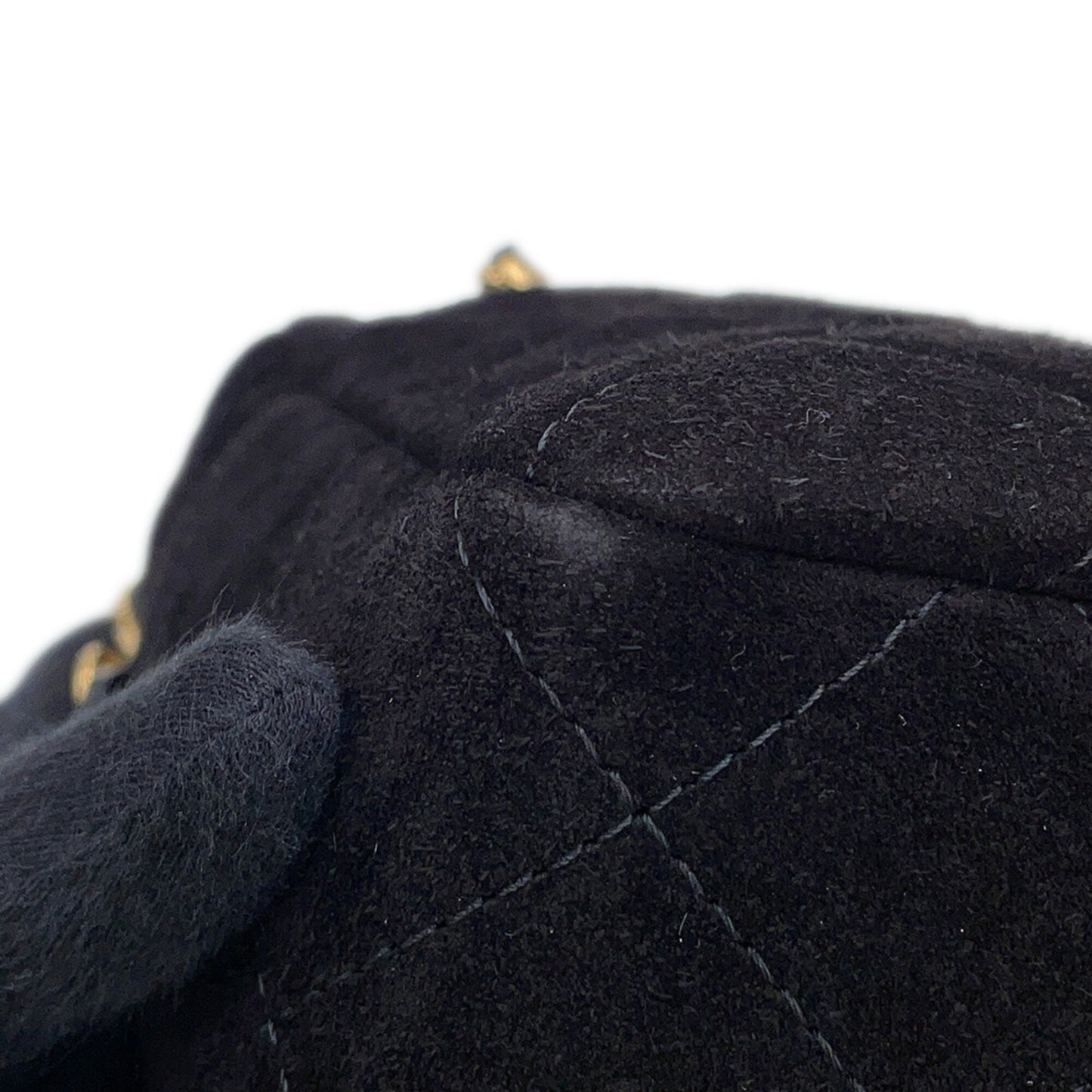 CHANEL Shoulder Bag Suede Leather