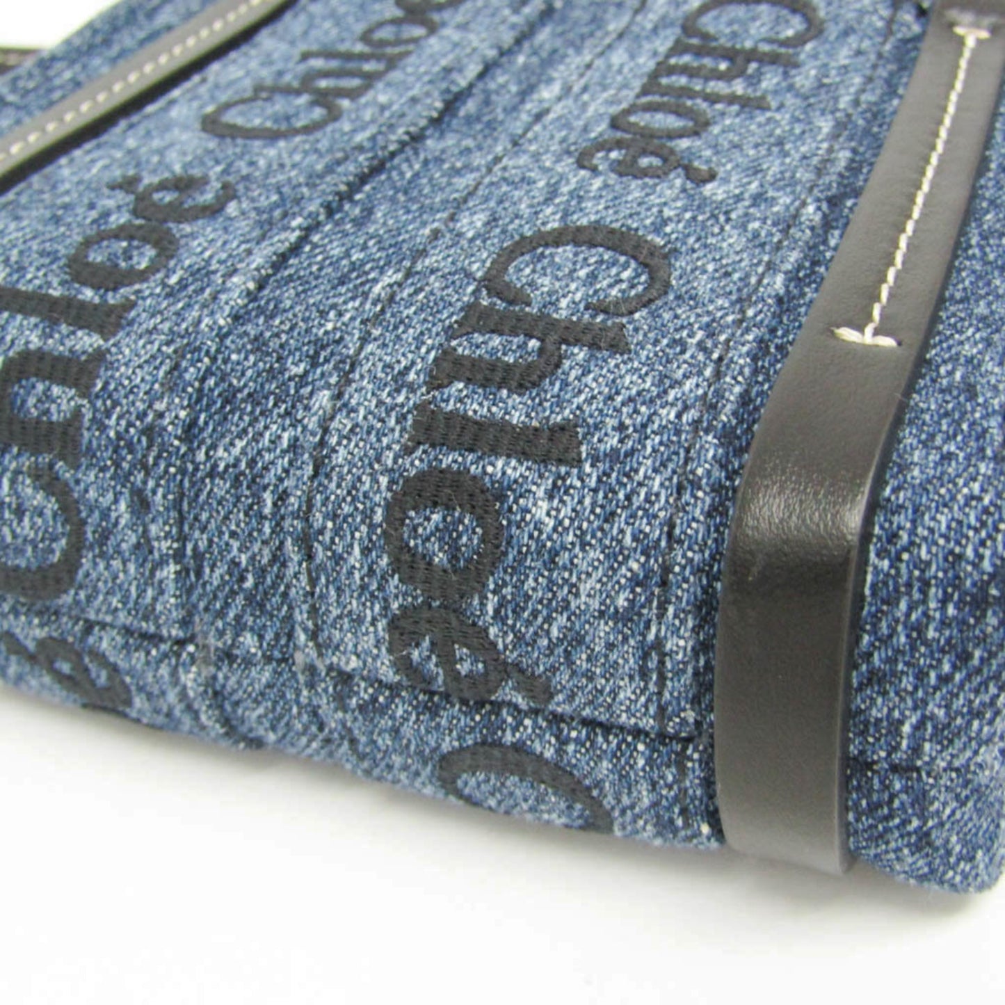 CHLO Handbag Shoulder Bag Denim Leather