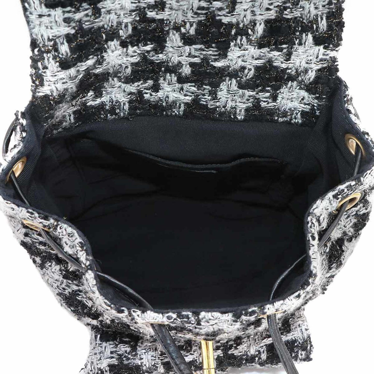 Tweed leather backpack from Chanel