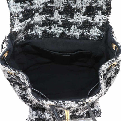 Tweed leather backpack from Chanel