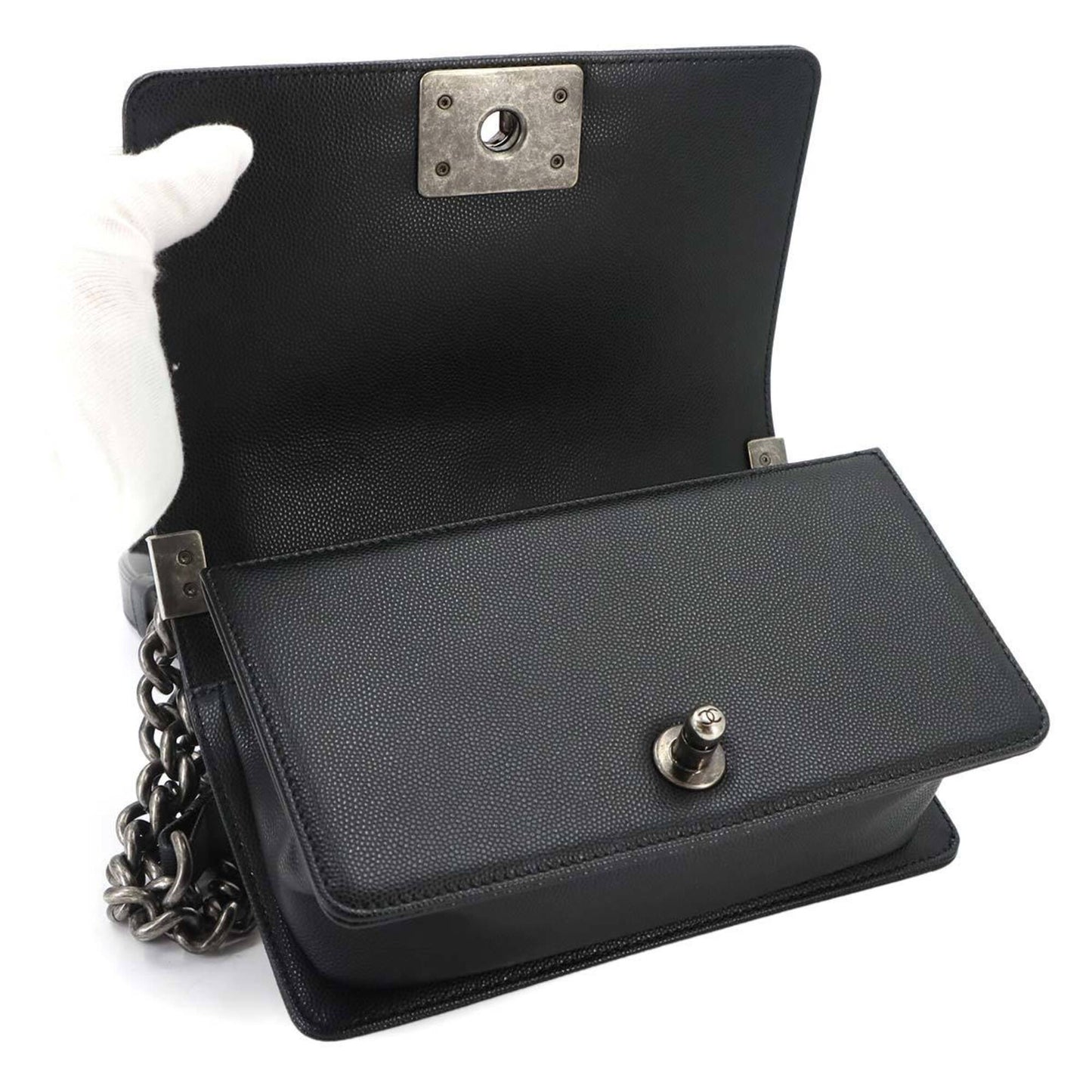CHANEL Handbag Shoulder Bag Grained Calfskin