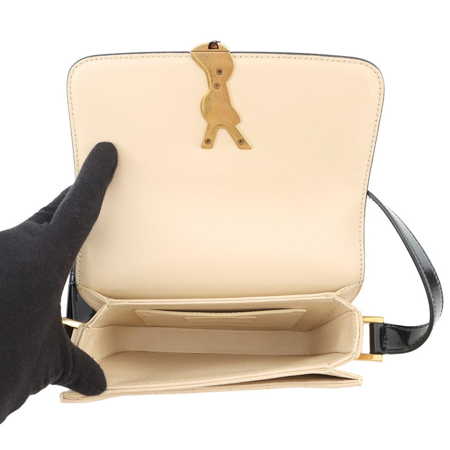 Yves Saint Laurent Handbag Shoulder Bag Patent Leather