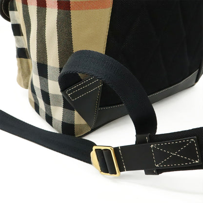 BURBERRY Backpack Canvas Leather