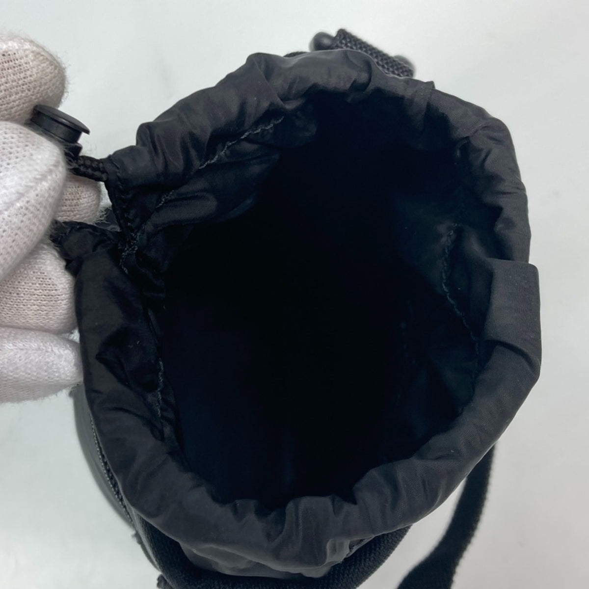 BALENCIAGA Pochette Shoulder Bag Nylon Leather