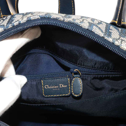 CHRISTIAN DIOR Handbag Saddle Bag Canvas Leather