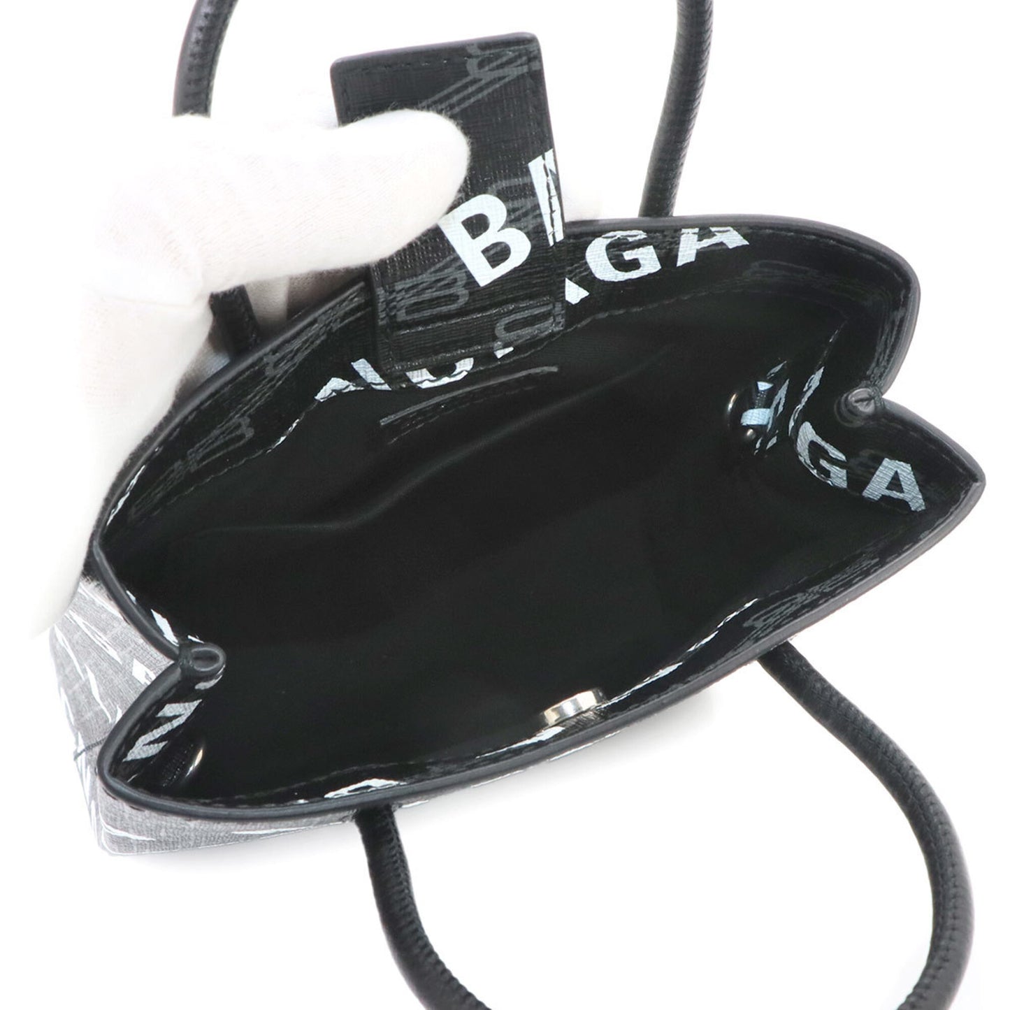 BALENCIAGA Handbag Shoulder Bag Pvc Leather