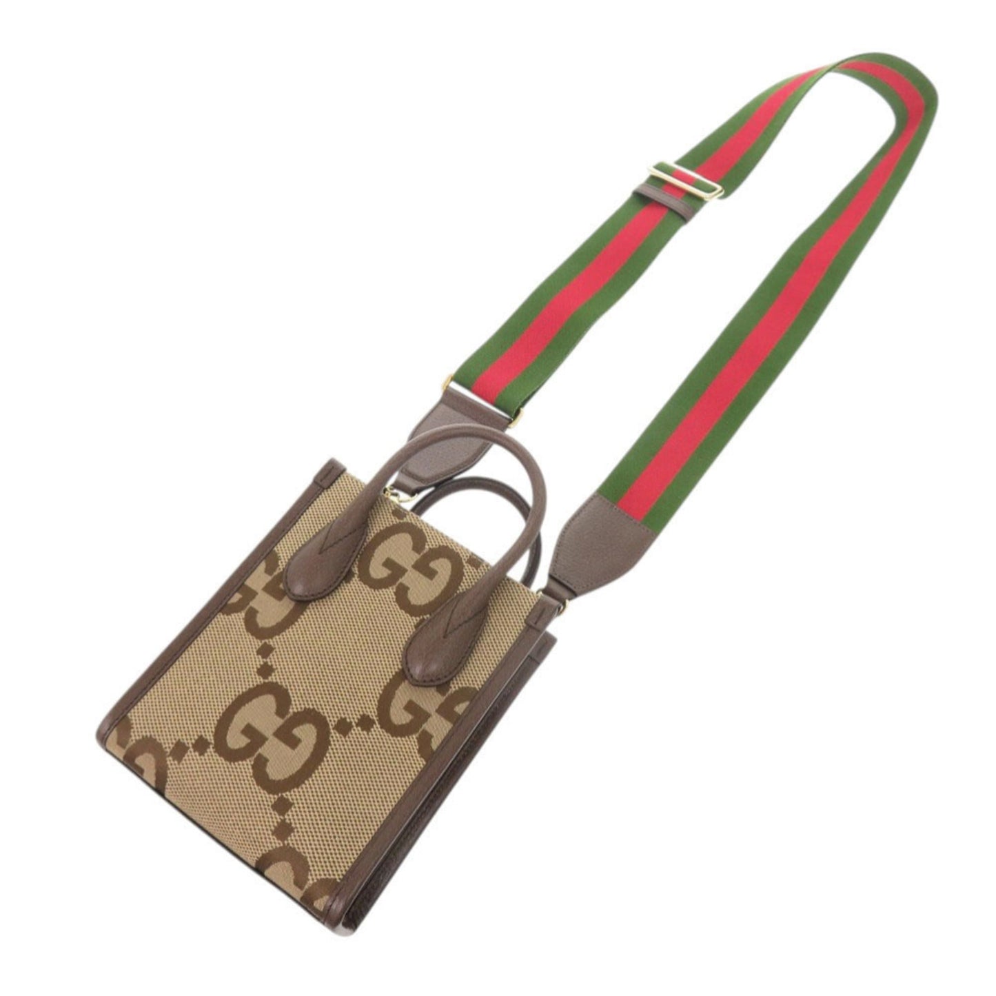 Canvas handbag canvas leather shoulder bag Gucci