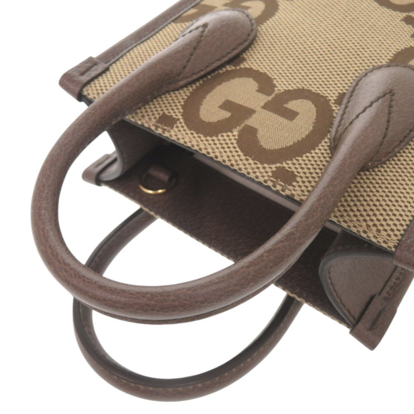 Canvas handbag canvas leather shoulder bag Gucci