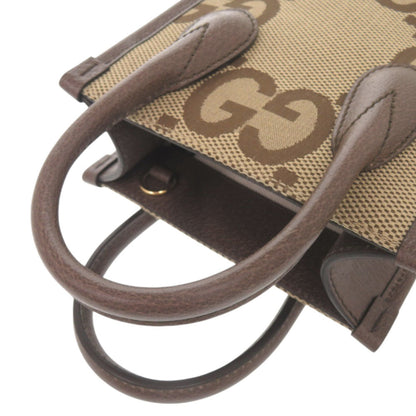 Canvas handbag canvas leather shoulder bag Gucci