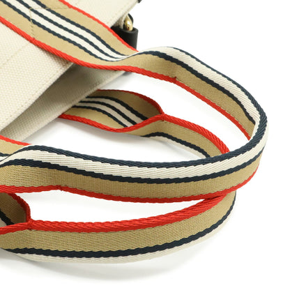 BURBERRY Shoulder Bag Tote Bag Canvas Leather