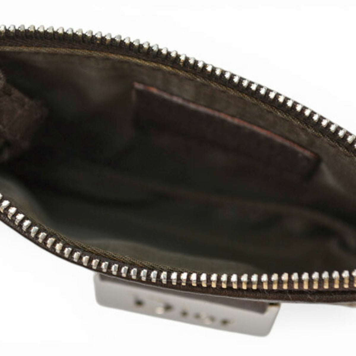 CHRISTIAN DIOR Pouch Leather Canvas