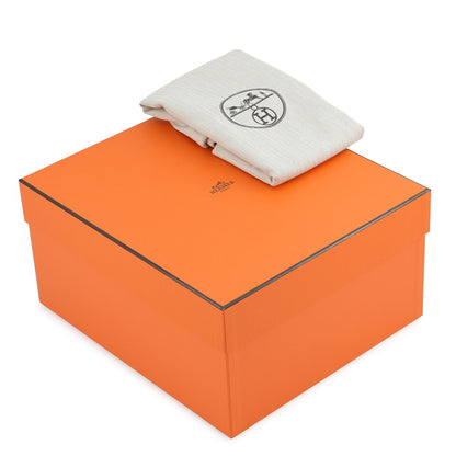 HERMES Tote Bag Toile Officier Negonda Leather