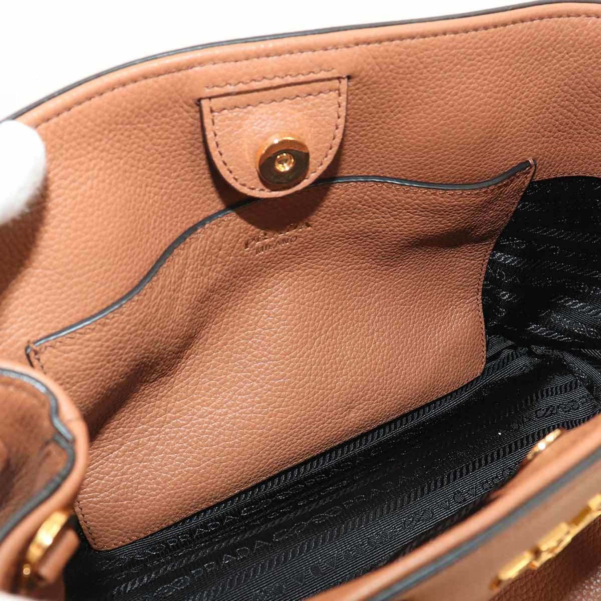 PRADA Handbag Leather
