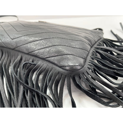YVES SAINT LAURENT Shoulder Bag Black Clear