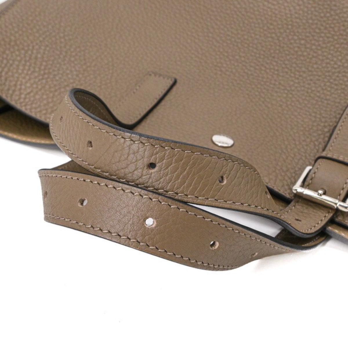 HERMES Handbag Taurillon Clemence Leather