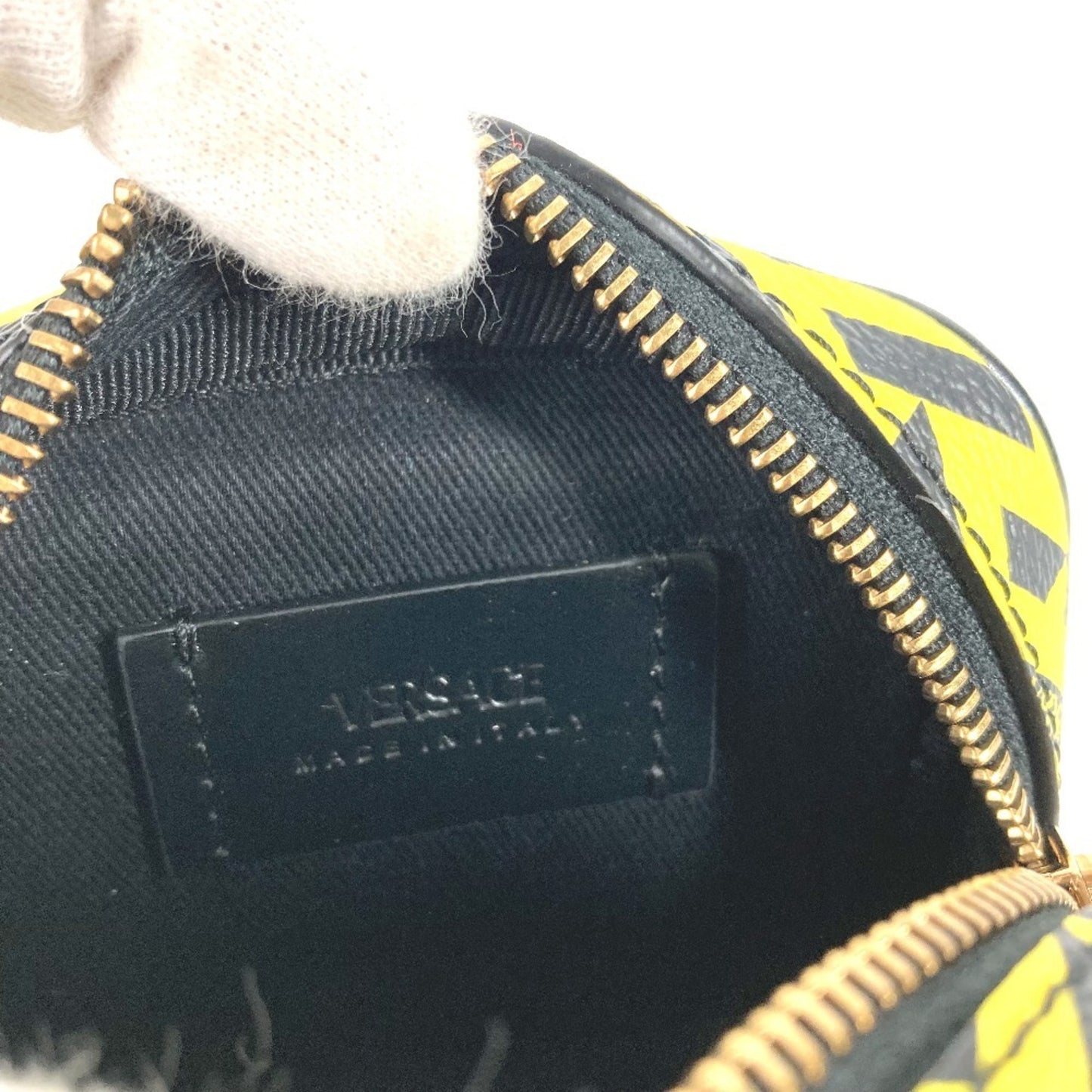 VERSACE Pouch Leather