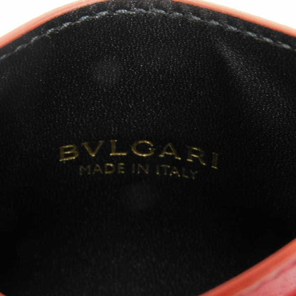 Patent leather card case bvlgari