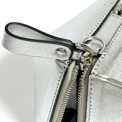 VALENTINO Pochette Pouch Leather Metal