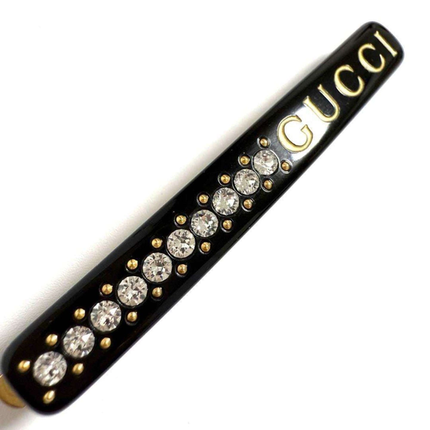 Metal Resin Rhinestone Hair Gucci Pin