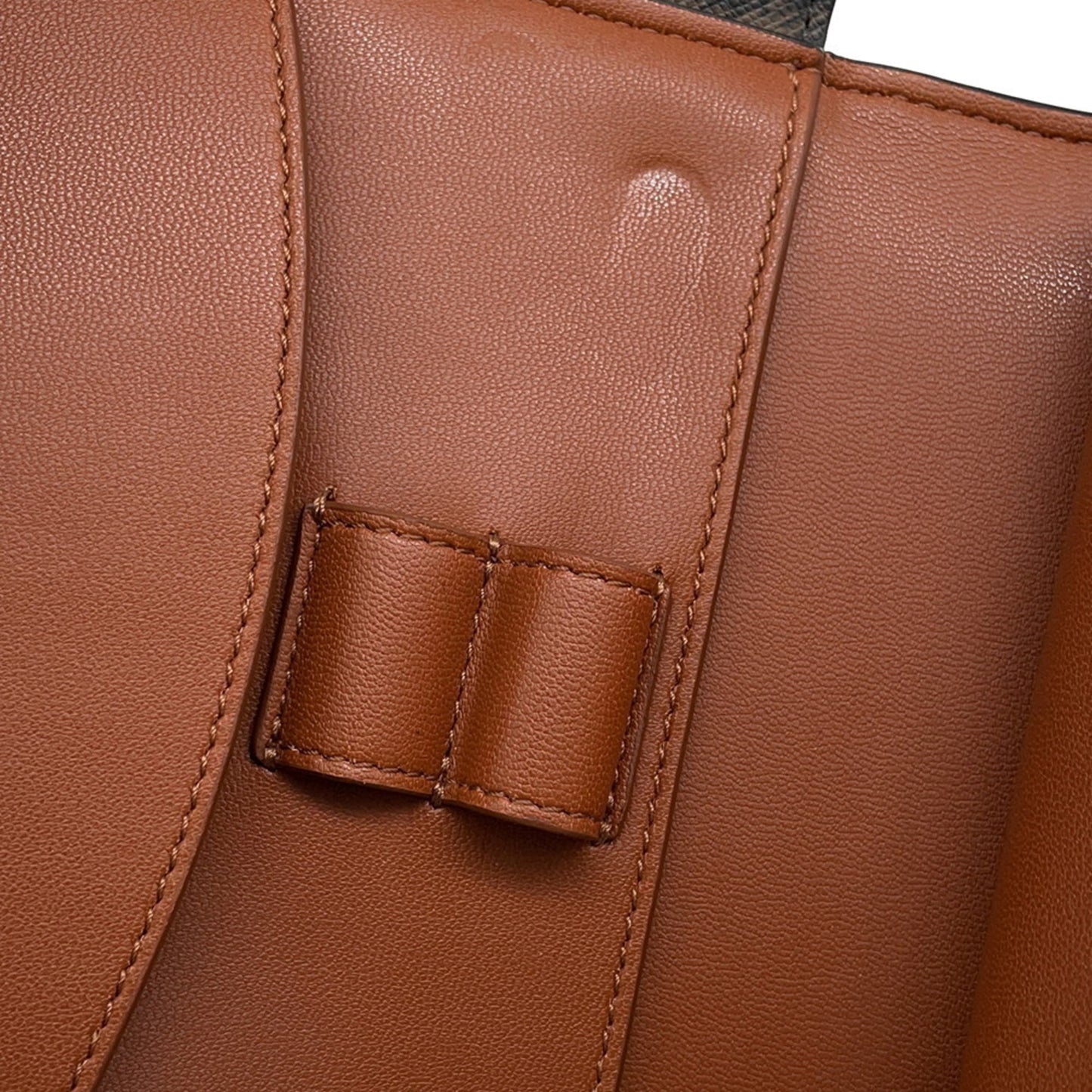 Canvas leather pochette celine