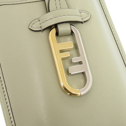 Leather shoulder bag pouch from Fendi
