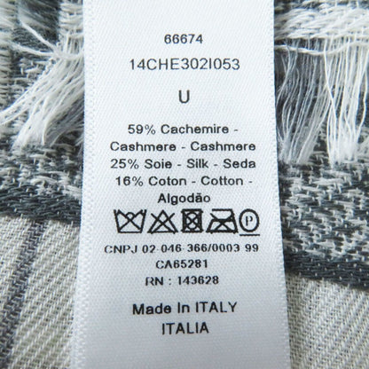 Cashmere Stole 59% Silk Dior Homme Cotton
